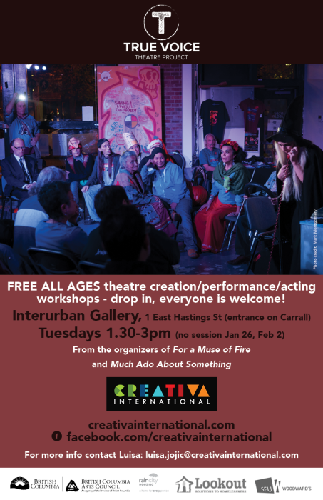 True Voice Theatre Project - Adult Workshop Poster General