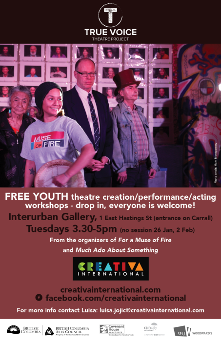 True Voice Theatre Project - Youth Workshop Poster General